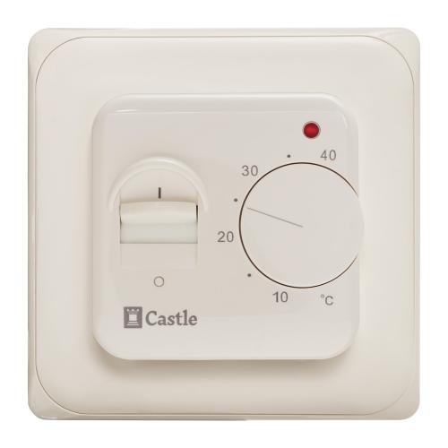 Терморегулятор механический для теплого пола Castle RTC 70.26 Ivory