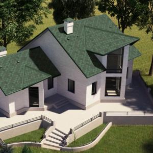 Битумная черепица Акваизол Акцент Мохито