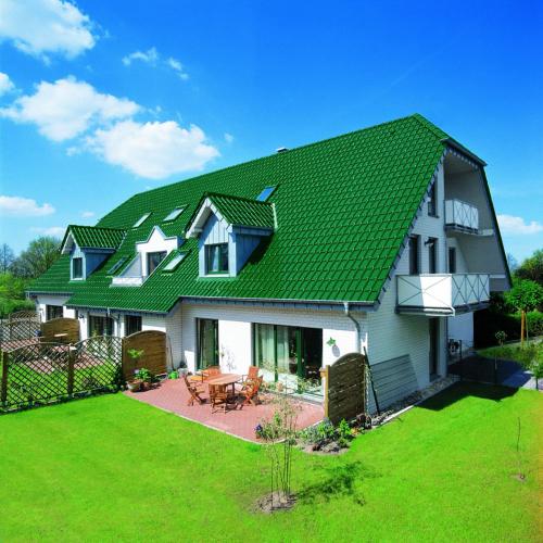 Аляска Цементно-песчаная черепица Двойная Римская матовая Зеленый Аляска Цементно-песчаная черепица Двойная Римская матовая Зеленый