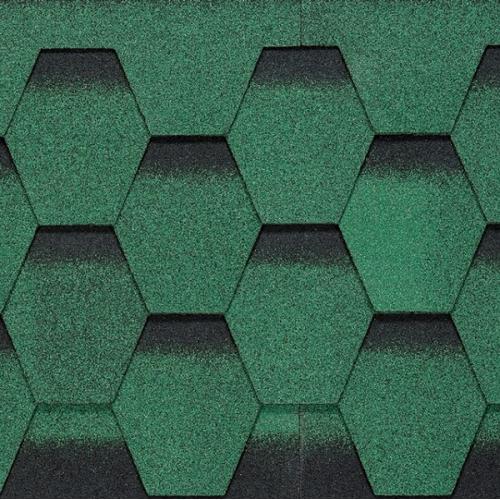 BTM Битумная черепица Shingle Yakut (Рубин) Зеленый