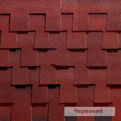 BTM Битумная черепица Shingle Dragon (Зуб Дракона) Красный