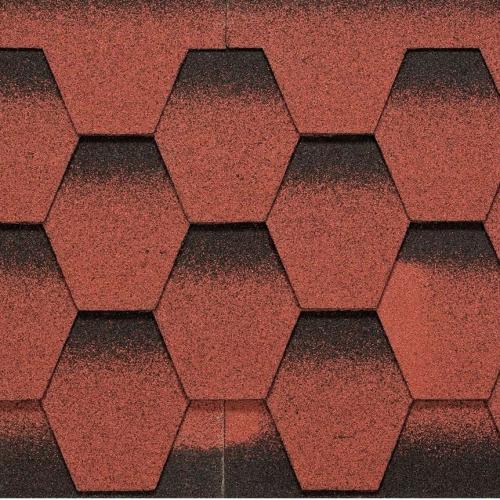 BTM Бітумна черепиця Shingle Yakut (Рубін) Червоний