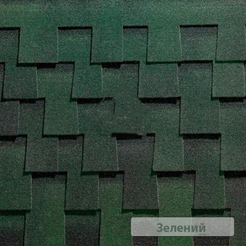 BTM Битумная черепица Shingle Dragon (Зуб Дракона) Зеленый