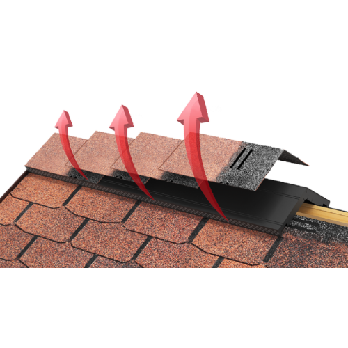 ICOPAL Аэратор коньковый для битумной черепицы Bituvent 1 п.м