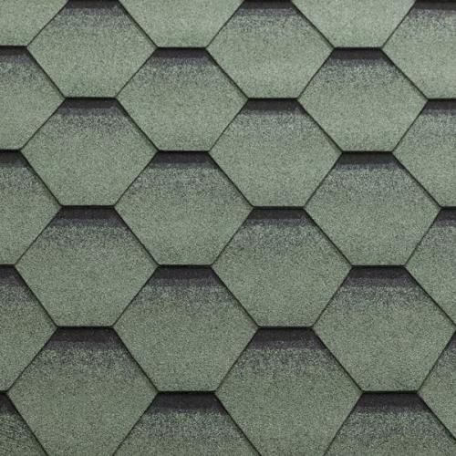 Matizol Битумная черепица UNI STRONG Зеленый с тенью