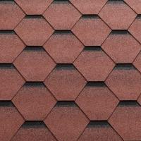 Matizol Бітумна черепиця UNI STRONG Червоний з затемненням