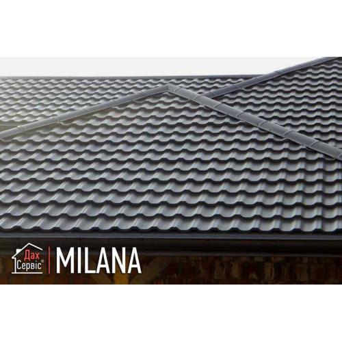 Металлочерепица Milana полиэстер MAT (Китай) 0,40 мм