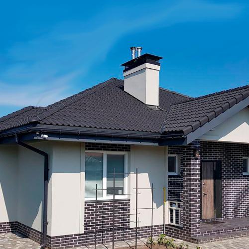 Vortex Цементна черепиця Подвійна римська Чорний Vortex Цементна черепиця Подвійна римська Чорний