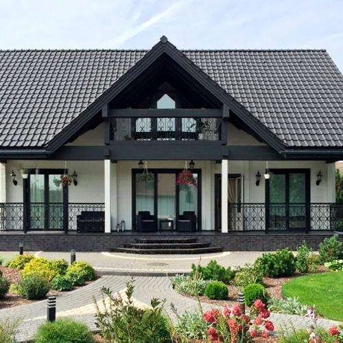 Vortex Цементна черепиця Подвійна римська Темно-коричнева Vortex Цементна черепиця Подвійна римська Темно-коричнева