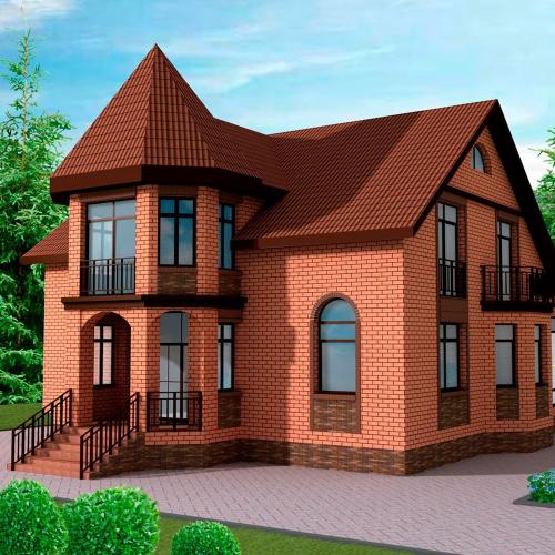 Vortex Цементна черепиця Подвійна римська Червона