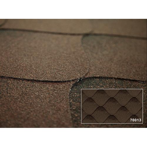 Битумная черепица Kerabit Волна коричнево-черный 70013