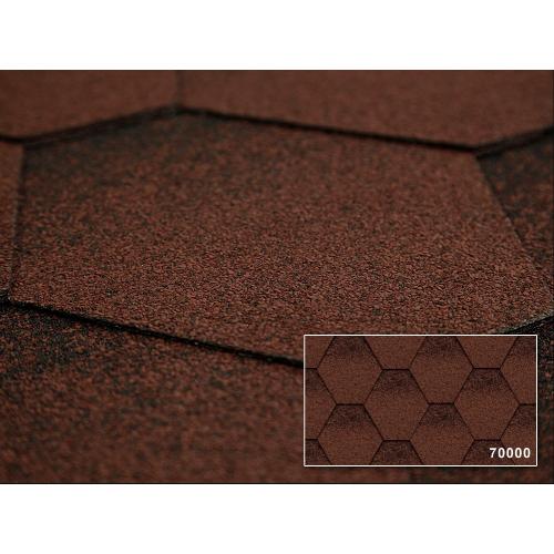 Бітумна черепиця Kerabit Трійка червоно-чорний 70000