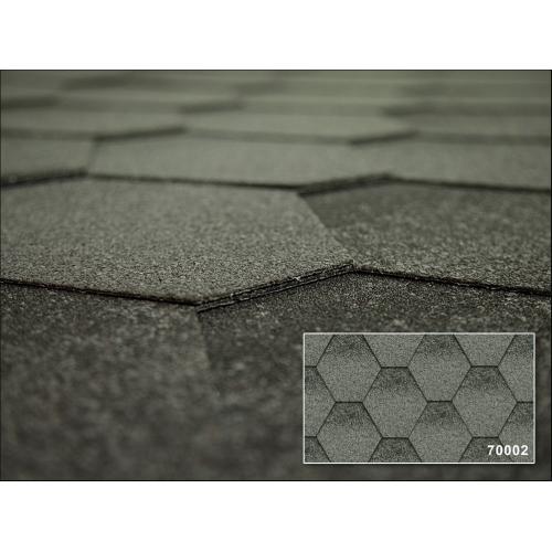 Бітумна черепиця Kerabit Трійка сіро-білий 70002