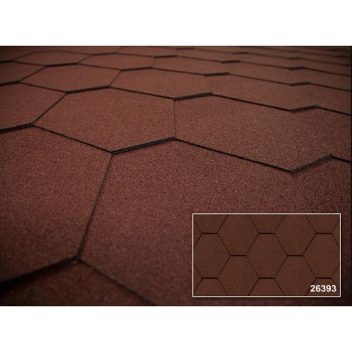 Бітумна черепиця Kerabit Трійка однотонна коричнева 26393