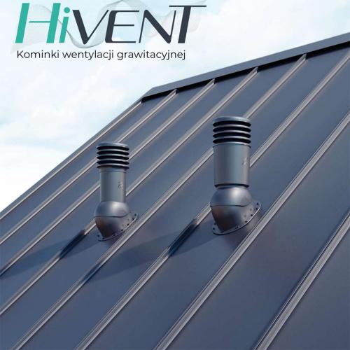 Вентиляционный выход для кровли утепленный HiVent HVO-125 мм