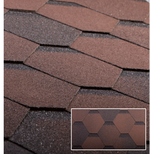 Битумная черепица Ruflex Mint SOTA Коричневый