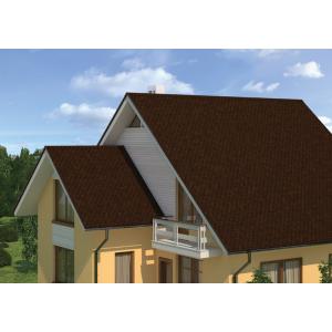 Битумная черепица Ruflex Ornami СБС Темный шоколад