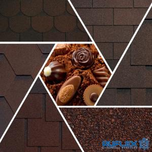 Битумная черепица Ruflex Ornami СБС Темный шоколад