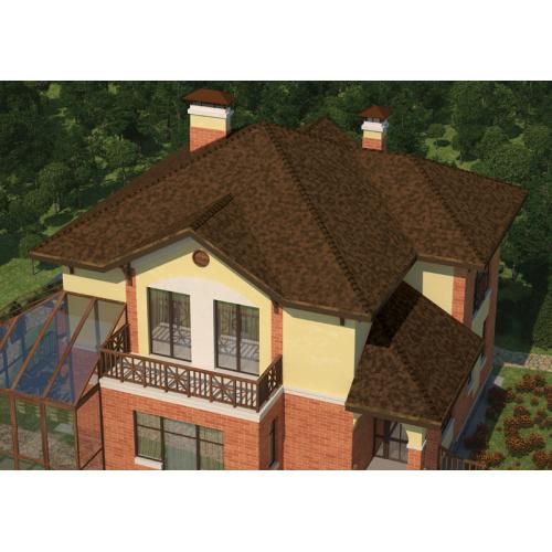 Бітумна черепиця Ruflex TAB СБС Мідний відлив Бітумна черепиця Ruflex TAB СБС Мідний відлив