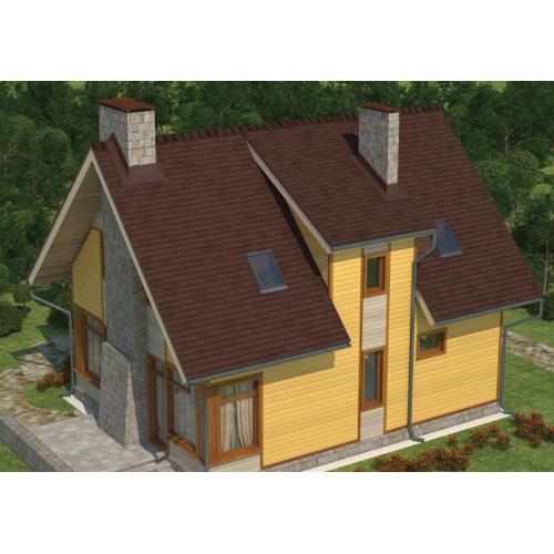 Бітумна черепиця Ruflex TAB СБС Темний шоколад