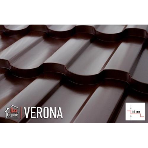 Металлочерепица Verona полиэстер MAT (Словакия) 0,45 мм