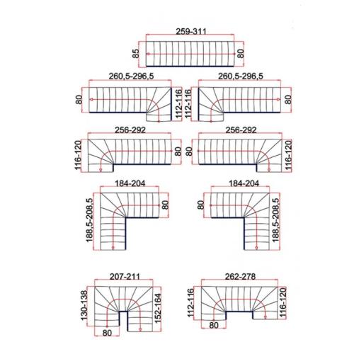 Лестница модульная Minka Interio 800мм Лестница модульная Minka Interio 800мм