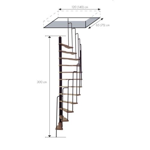 Лестница винтовая Minka SUONO 140