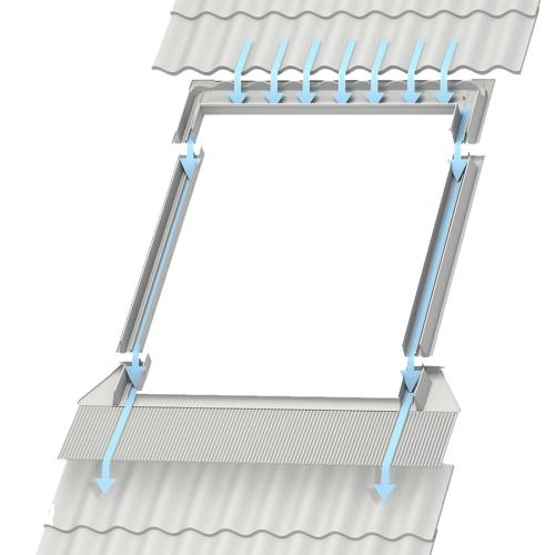 Комір Velux Basic EDW 1000 MK06 для профільного покрівельного матеріалу 78x118 см