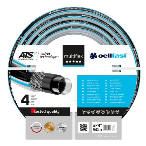 Шланг садовый поливочный Cellfast Multiflex ATSV 3/4