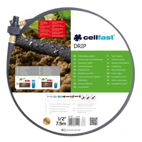 Шланг садовый сочащийся Cellfast Drip 1/2