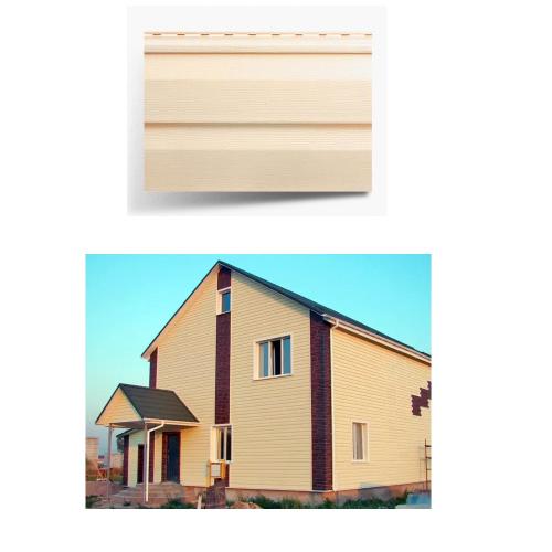 Вініловий сайдинг панель фасадна Alta Siding Пісочний 3.66 м