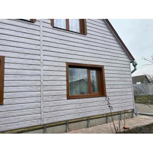 Сайдинг металлический "Евробрус" с принтом под дерево