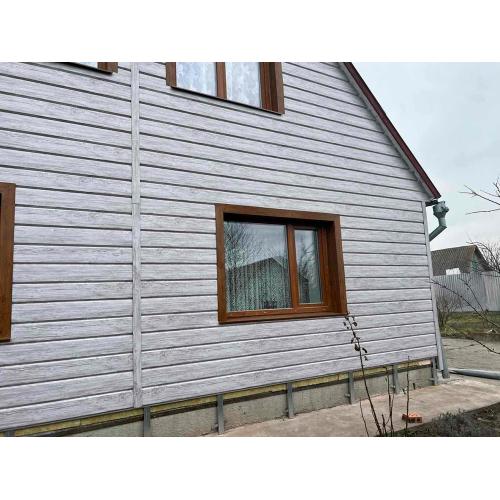 Сайдинг металлический "Евробрус" с принтом под дерево