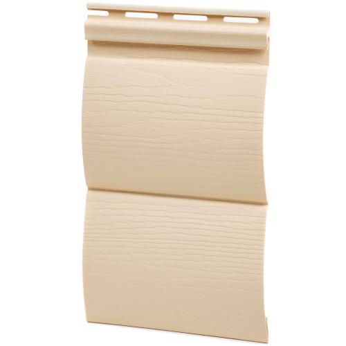 Вініловий сайдинг FaSiding Блок-хаус (Миндаль)