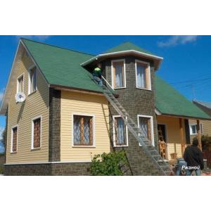 Виниловый сайдинг панель фасадная Flex Имбирный