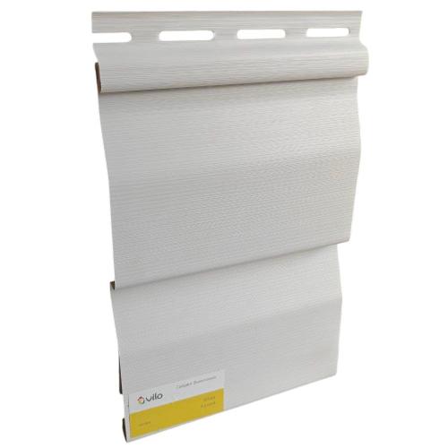 Сайдинг стіновий панель VOX Vilo (Білий) 2-х переломний