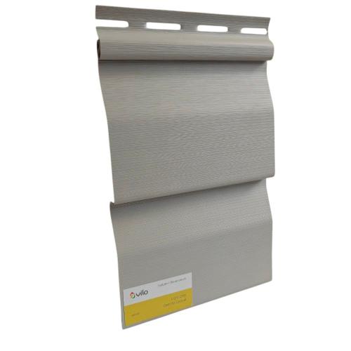 Сайдинг стінова панель VOX Vilo (Світло-сірий) 2-х переломний