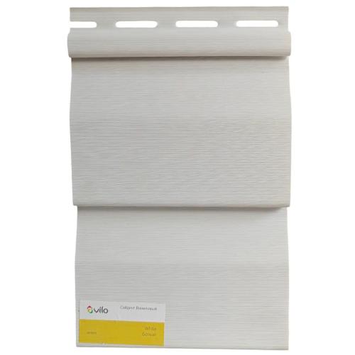 Сайдинг стіновий панель VOX Vilo (Білий) 2-х переломний