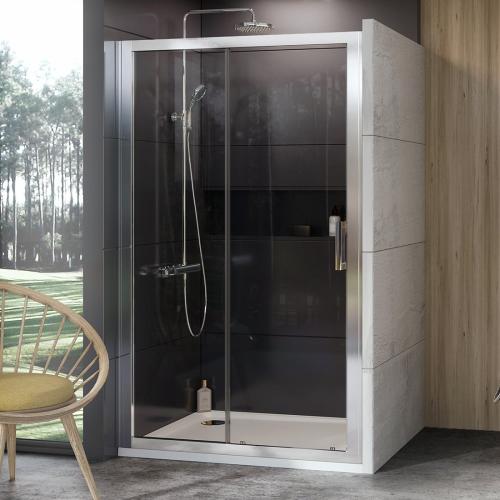 Душевые двери раздвижные Ravak 10° 10DP2-110 110 см пол. алюминий