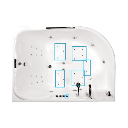 Аэромассаж 2 XXL с компрессором 0.7 Квт Sirem