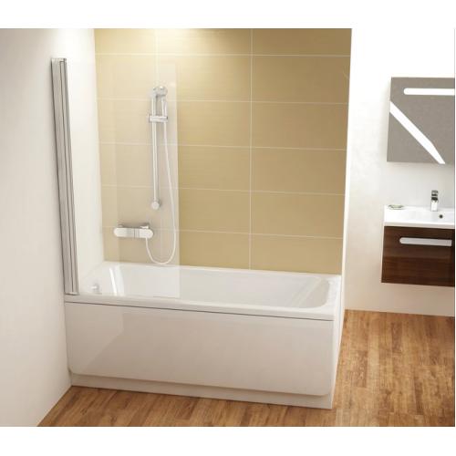 RAVAK Штора для ванни CVS 1-80 пол. алюміній L/R