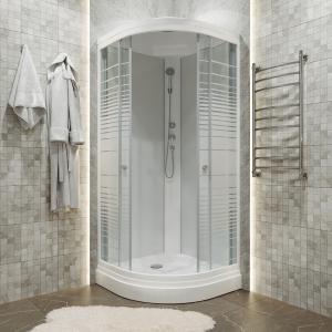 Душевой бокс Triton ДК Полосы 90x90 А