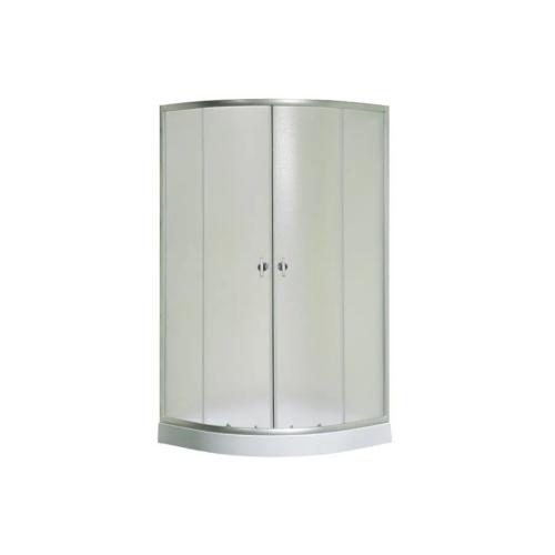 Душовий кут Fabio F-80/15 Рама - сатин, скло матове - фабрик