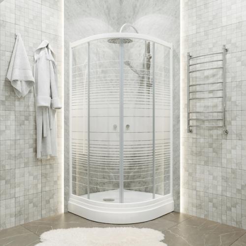 Душевая кабина Triton ДО Полосы 100x100 А белый