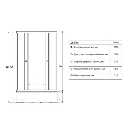 Душевая кабина Triton ДО Рио 90x90