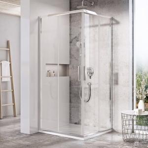 Душова кабіна Ravak Blix Slim BLSRV2-80 80x80 підлога. алюміній