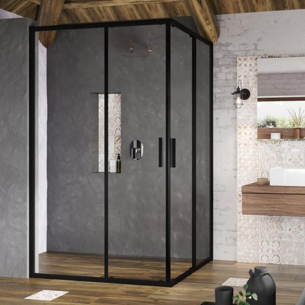 Душевая кабина Ravak Blix BLSRV2K-120 120x120 черный