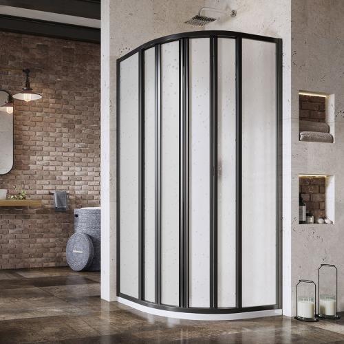 Душова кабіна Ravak Supernova SKKP6-90 90x90 чорний декор
