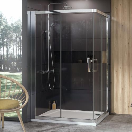 Душевая кабина Ravak 10° 110x90 пол. алюминий