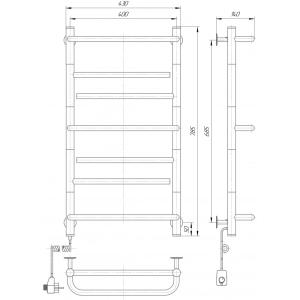 Сушка для рушників електрична Елна Елна-7 785x430x140 мм